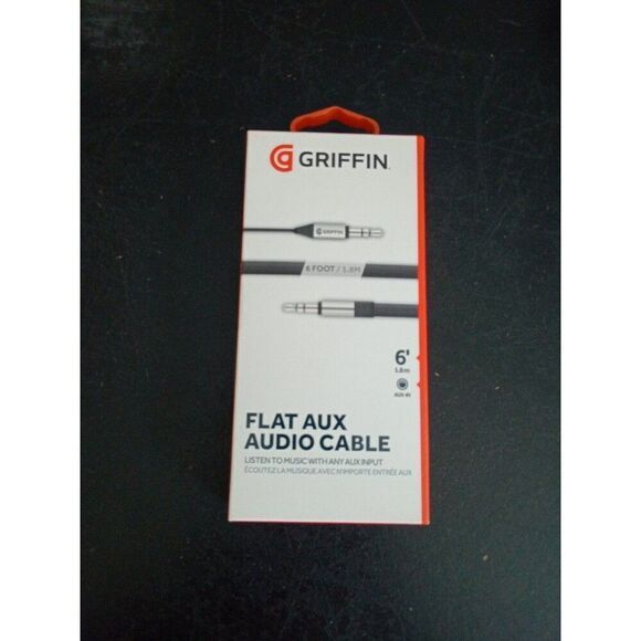 Flat aux audio cable 6' cell phone griffin - Picture 1 of 4
